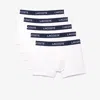 Lacoste Underwear 5 Pack Trunks White In White