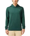Lacoste Double Face Golf Hoodie In Heather