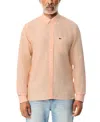 Lacoste Men's Long Sleeve Striped Button-down Linen Shirt In Neutral