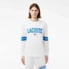 Lacoste Men's Long Sleeve Graphic T-shirt - L - 5 In White