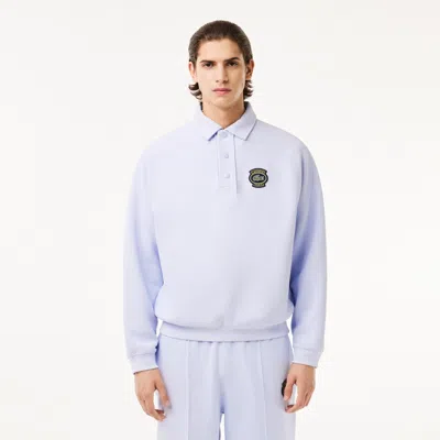 Lacoste Men's Loose Fit Piqué Sweatshirt - 4xl - 9 In Blue