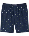 Lacoste Men's Loungewear Croc Print Pajama Shorts