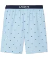 Lacoste Men's Loungewear Croc Print Pajama Shorts In Blue