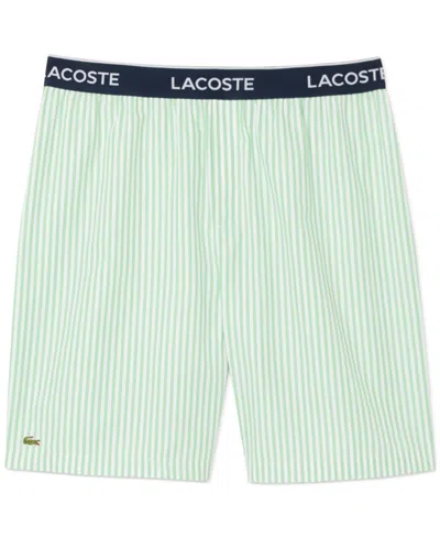 Lacoste Men's Loungewear Striped Pajama Shorts