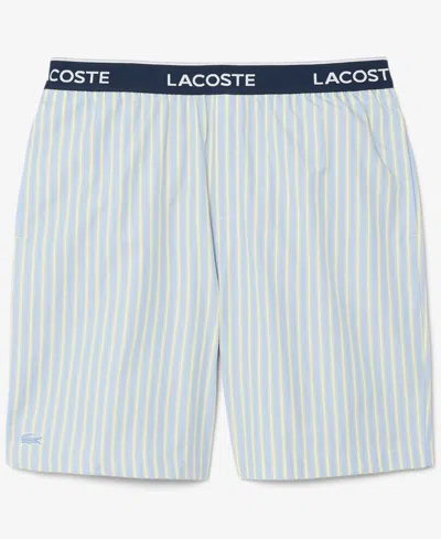 Lacoste Men's Loungewear Striped Straight-fit Shorts In Multi