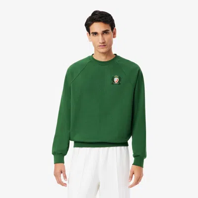 LACOSTE MEN'S MADE IN FRANCE EMBROIDERED SHIELD SWEATSHIRT - L - 5