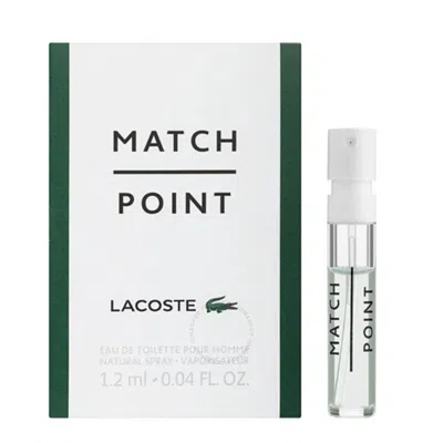 Lacoste Men's Match Point Edt Spray 0.04 oz Fragrances 3614229371581 In White