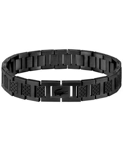 Lacoste Men's Metropole Gold-plated Link Bracelet In Black