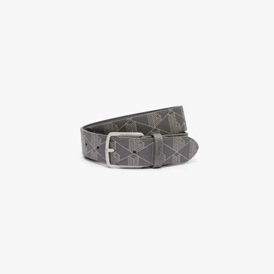 Lacoste Men's Monogram Belt - 39 In In Grey
