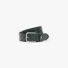 Lacoste Men's Monogram Leather Belt - 37 In In Green
