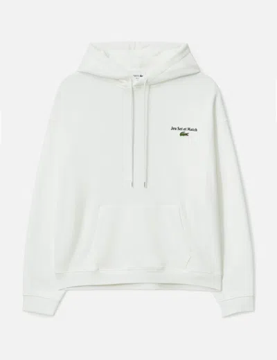 LACOSTE MEN'S MULTI PRINT FLEECE HOODIE
