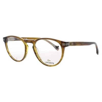 Lacoste Men's Multi-color Rectangular Eyeglass Frames L2966