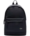 Lacoste Logo-patch Backpack In Dark Blue
