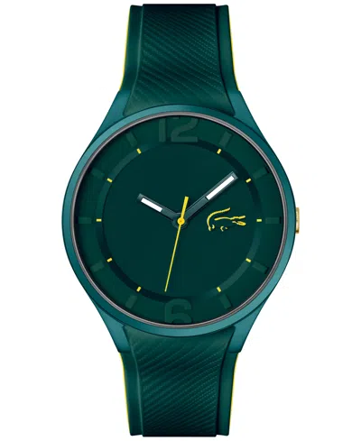 Lacoste Men's Ollie Green Silicone Strap Watch 44mm In Turquoise