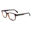 Lacoste Men's 54 Mm Eyeglasses In Brown