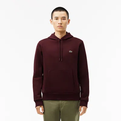 Lacoste Men's Fleece Hoodie - M - 4 In Red