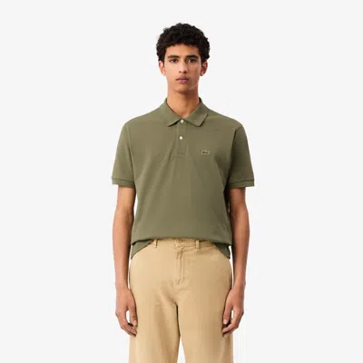 Lacoste Men's L.12.12 Classic-fit Short-sleeve Pique Polo Shirt In Green