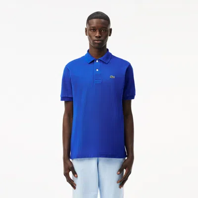 Lacoste Classic Fit L.12.12 Mens Short Sleeve Polo Shirt In Lazuli Blue Hjm