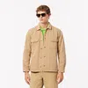 Lacoste Men's Oversized Denim Overshirt - 15 - 38 In Beige