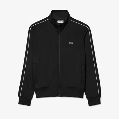 Lacoste Men's Paris Piquã© Zip-up Track Jacket - 4xl - 9 In Black