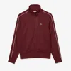 Lacoste Original Paris Pique Track Jacket Burgundy In Red