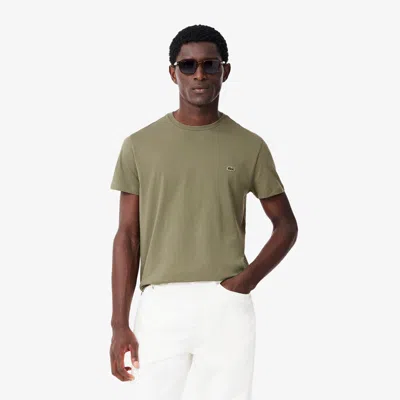 Lacoste Men's Pima Cotton T-shirt - Xs - 2 In Green
