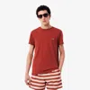 Lacoste Pima Cotton T-shirt In Red