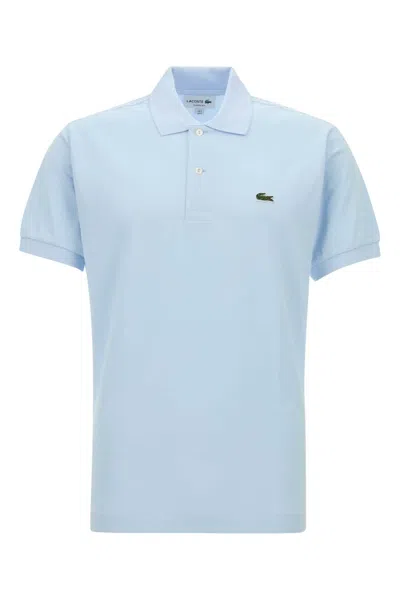 Lacoste Polo Pique Logo Manica Corta In Blue