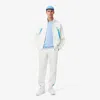 Lacoste Contrast Stitch Regular Fit Sweatpants In White