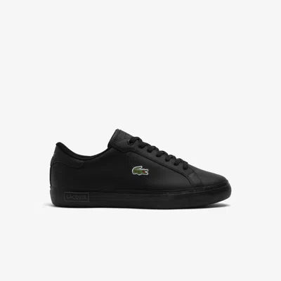 Lacoste Men's Powercourt Leather Sneakers - 9 In Black