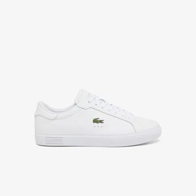 Lacoste Men's Powercourt Leather Sneakers - 9 In White