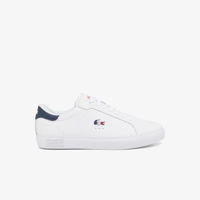 Lacoste Men's Powercourt Leather Sneakers - 9.5 In White