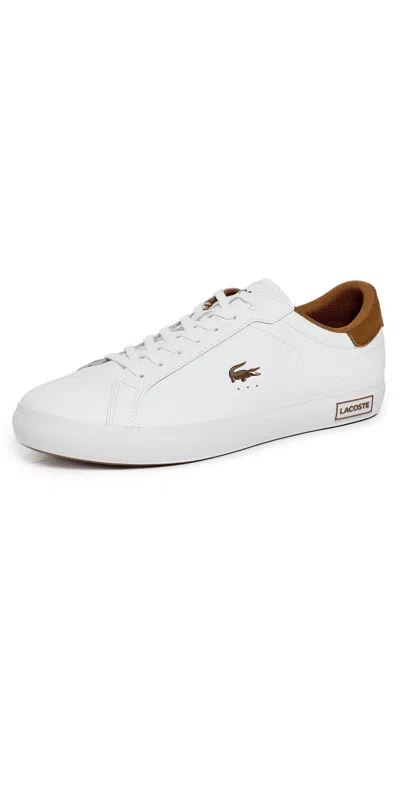 Lacoste Men's Powercourt Sneakers White/brown