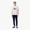 Lacoste Men's Printed Jersey Pajama Set In Blue