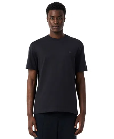 Lacoste Printed Jersey T-shirt In Black