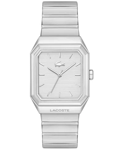 Lacoste Men's Quartz Rene Silver-tone Stainless Steel Watch 31mm In Metallic