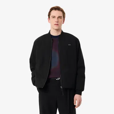 Lacoste Men's Quilted Water-repellent Stretch Bomber Jacket - 54 - L In Black