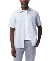 Lacoste Men's Raye Short Sleeve Button-front Shirt In E7b - Overview,white