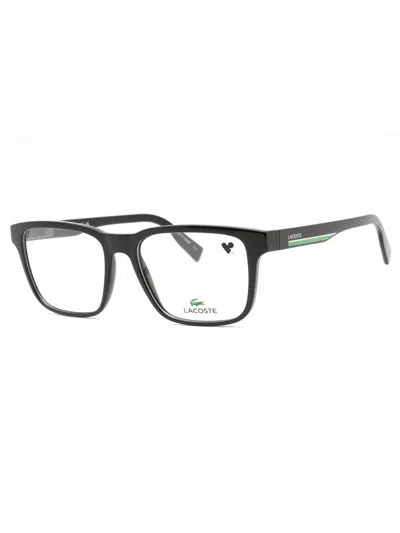 Lacoste Men's Rectangular Eyeglasses - Premium Injected Propionate Design In Black