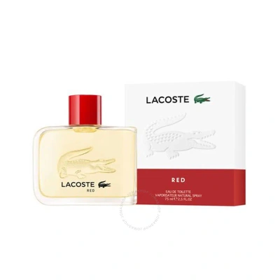 Lacoste Men's Red Edt Spray 2.5 oz Fragrances 3616302931835 In Red   /   Red. / Green
