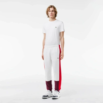 Lacoste Colorblock Sweatpants - 3xl In White