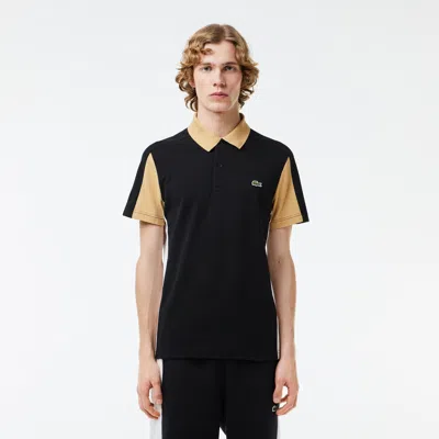 Lacoste Men's Regular Fit Colorblock Polo - Xl - 6 In Black