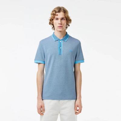 Lacoste Men's Regular Fit Caviar Piqué Polo - Xxl - 7 In Blue