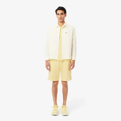 Lacoste Men's Regular Fit Fleece Shorts - Xxl - 7 In Yellow