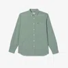Lacoste Men's Regular Fit Gingham Poplin Shirt - 17½ - 44 In White