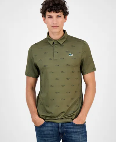 Lacoste Men's Regular-fit Golf Performance Polo In Green