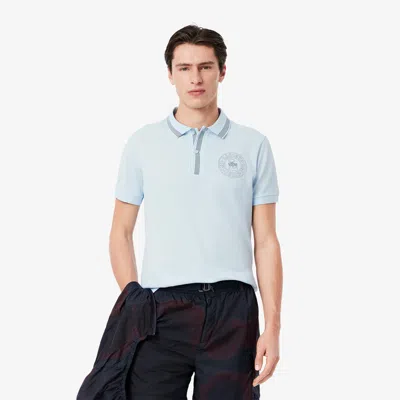 Lacoste Men's Regular Fit L.12.12 Badge Print Polo - 4xl - 9 In Blue