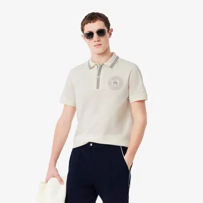Lacoste Men's Regular Fit L.12.12 Badge Print Polo - 4xl - 9 In Neutral