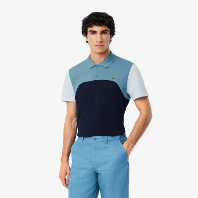Lacoste Men's Regular Fit L.12.12 Colorblock Polo - Xl - 6 In Blue