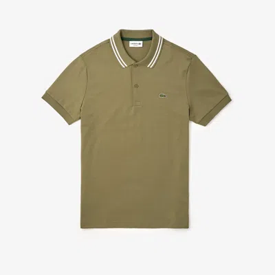 Lacoste Men's Regular Fit Pima Cotton Polo - Xl - 6 In Green